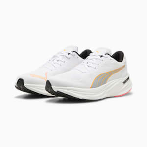 Tenis de correr Magnify NITRO 2 para hombre, PUMA White-Sun Stream-Sunset Glow, extralarge